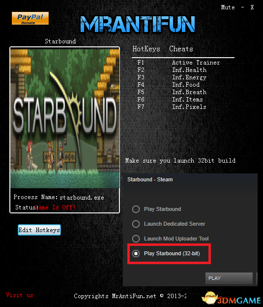 星界边境 v1.3.0 32位六项修改器[MrAntiFun]