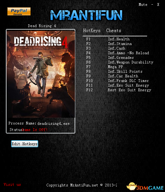丧尸围城4 v3.0.13.2十二项修改器[MrAntiFun]
