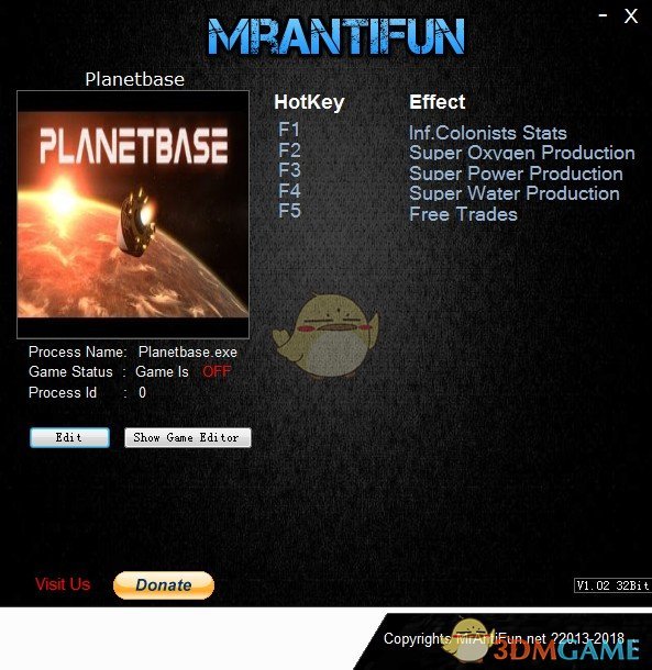 《星球基地》v1.3.0五项修改器[MrAntiFun]