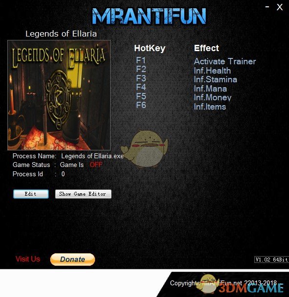 《艾拉莉亚传说》v0.5.42.02五项修改器[MrAntiFun]