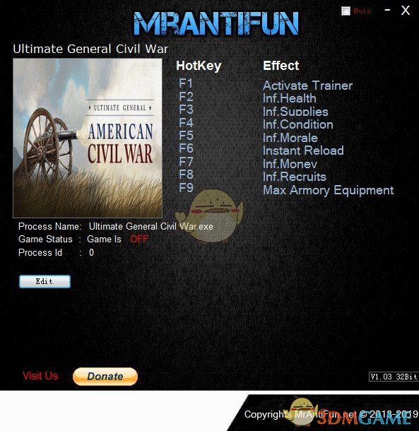 《终极将军：内战》v1.11rev.22986八项修改器[MrAntiFun]