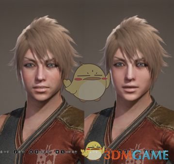 《怪物猎人：世界》更年轻男性面部外观MOD