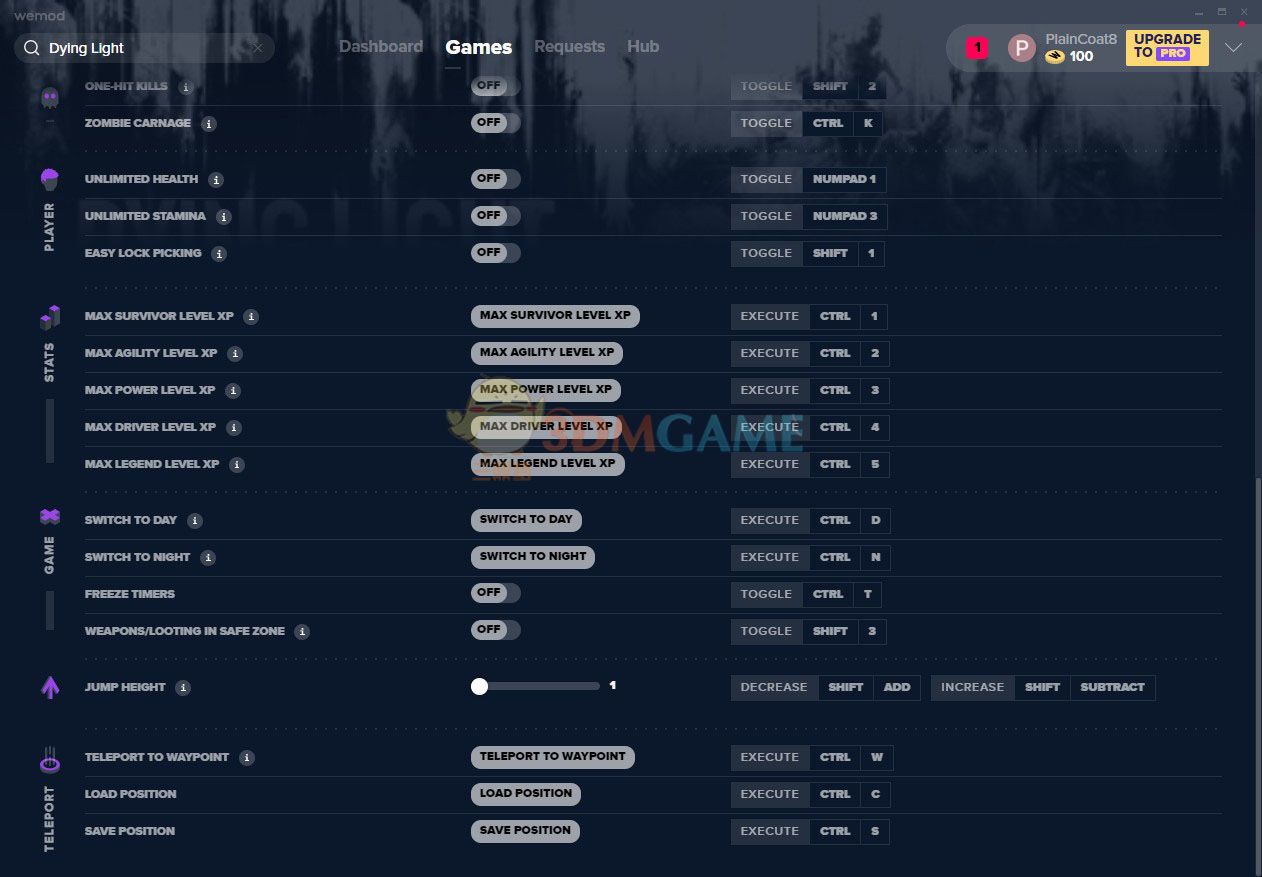 《消逝的光芒》v2019.12.01三十五项修改器[MrAntiFun]
