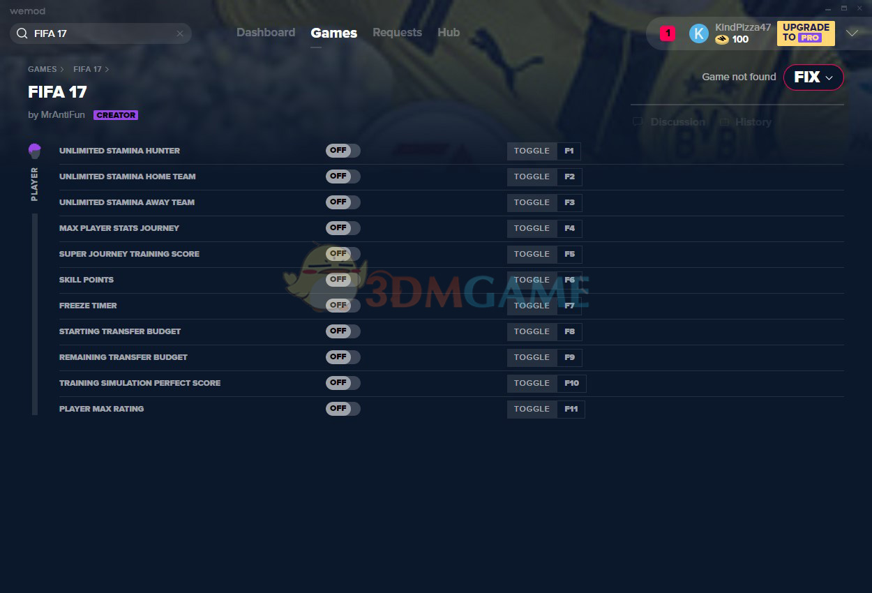 《FIFA 17》v2020.02.18十一项修改器[MrAntiFun][Origin]