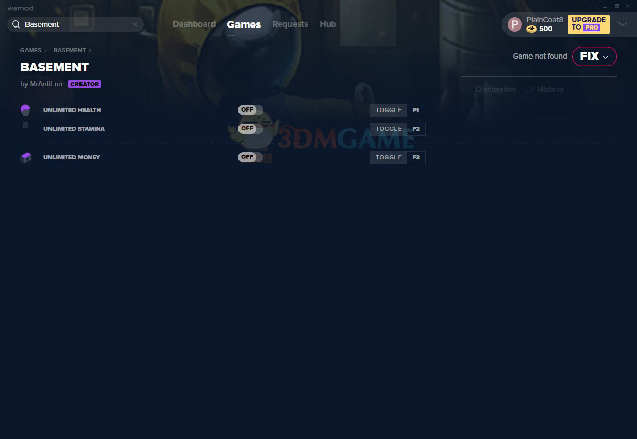 《地下室》v1.0三项修改器[MrAntiFun]