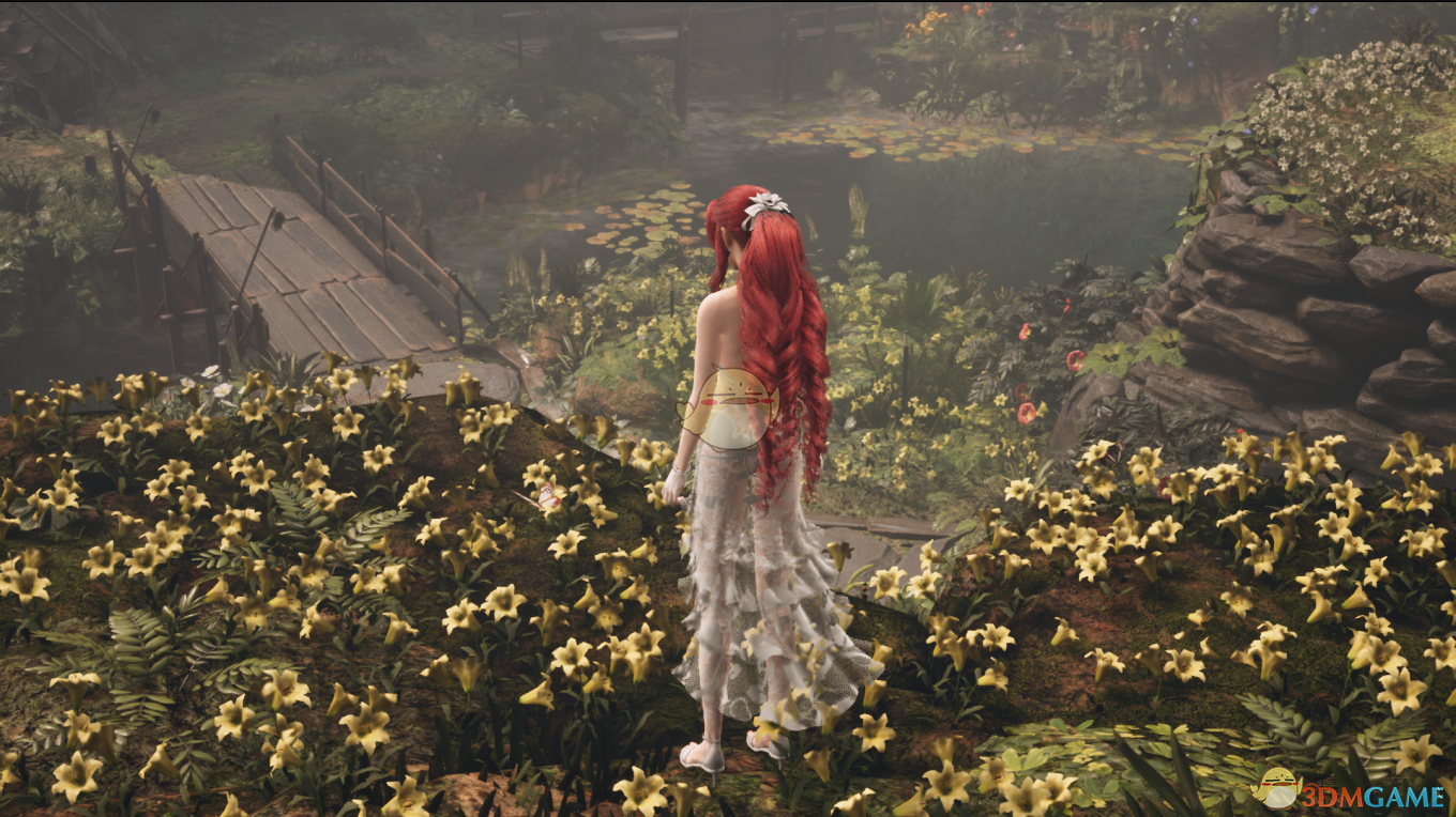 《最终幻想7：重制版》穿白色性感不透明镂空短裙的爱丽丝MOD