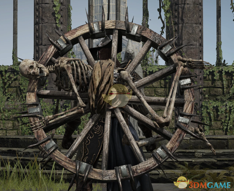《艾尔登法环》黑暗之魂骸骨车轮盾MOD