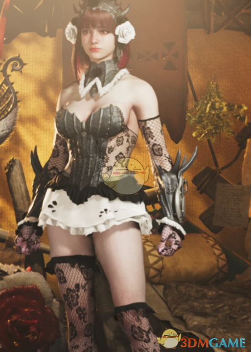 《怪物猎人：荒野》刺花蜘蛛蕾丝紧身衣MOD