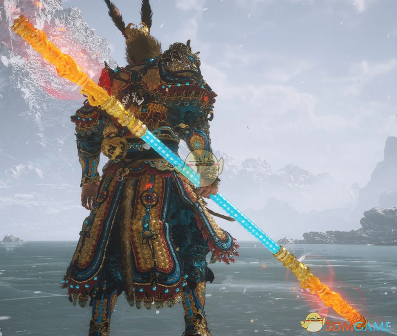 《黑神话：悟空》如意金箍棒青白纹理MOD