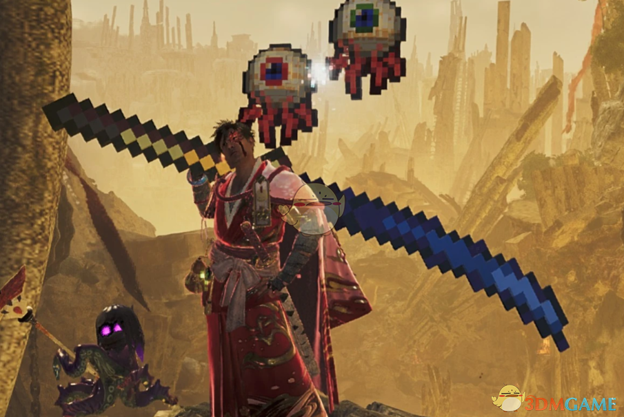 《怪物猎人：荒野》泰拉瑞亚村正剑MOD