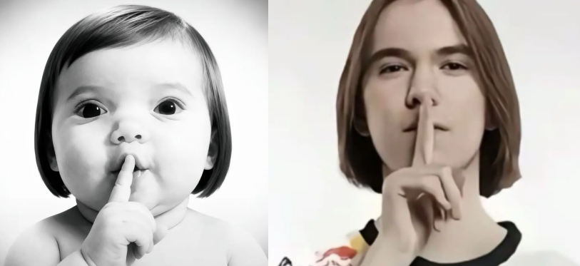 诡异的婴儿流口水黑白大头照，怎么就成为了网友摆烂专用表情包？