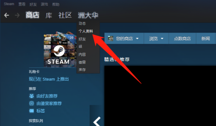 Steam怎么打开个人资料