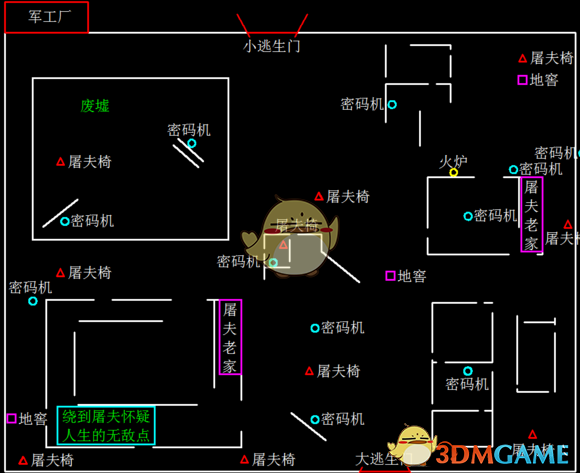 《第五人格》全地图地窖刷新点介绍